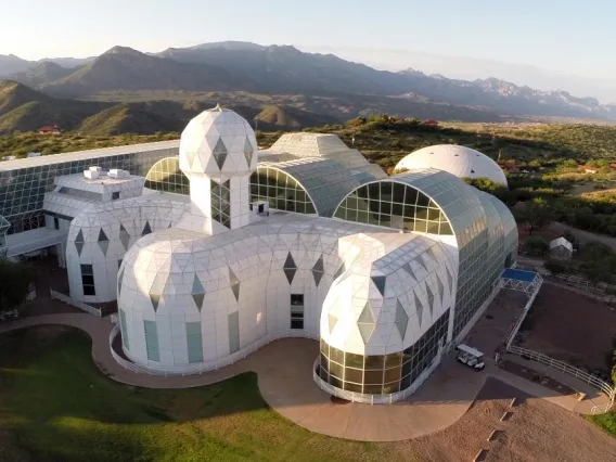 Exterior photo of Biosphere 2