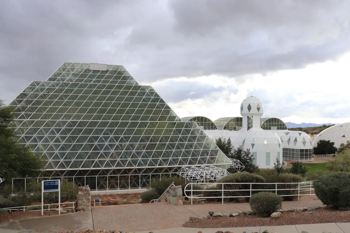 Exterior photo of Biosphere 2