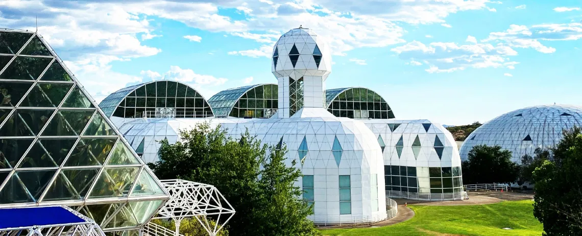 Exterior photo of Biosphere 2